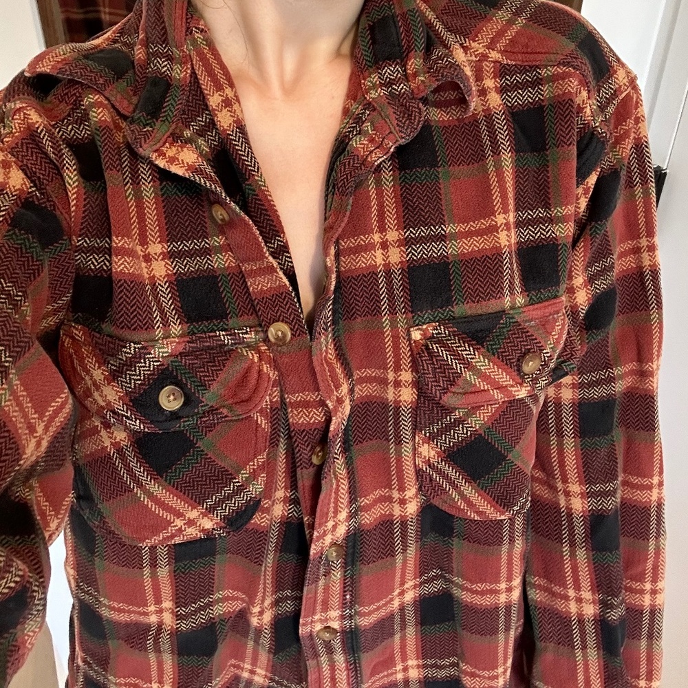 Field & Forest🏕️Flannel campfire shirt/shacket